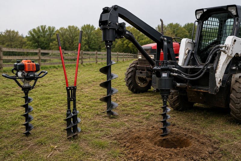 Post Hole Drilling for Fencing and Pilings