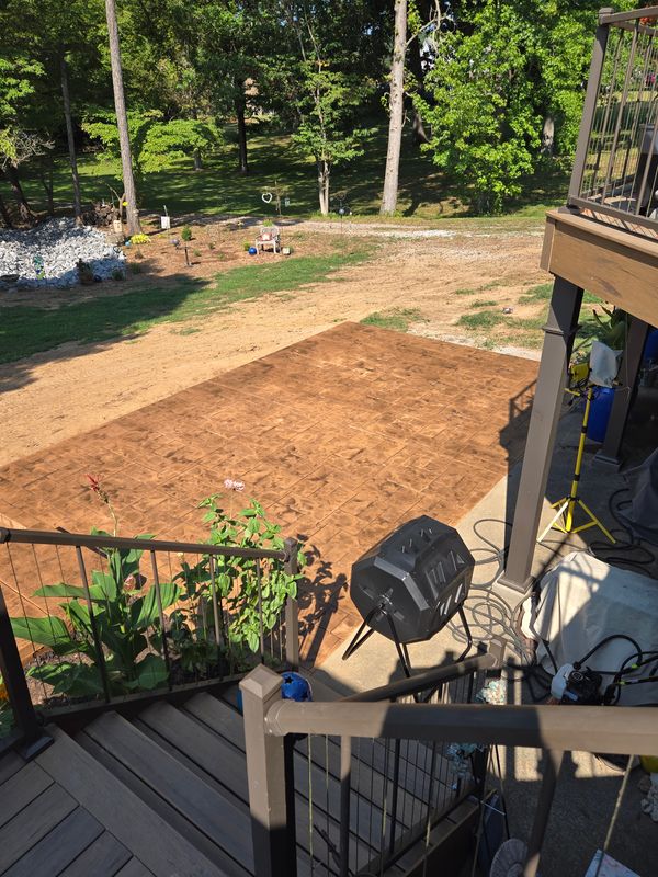 Stamped Concrete Installation