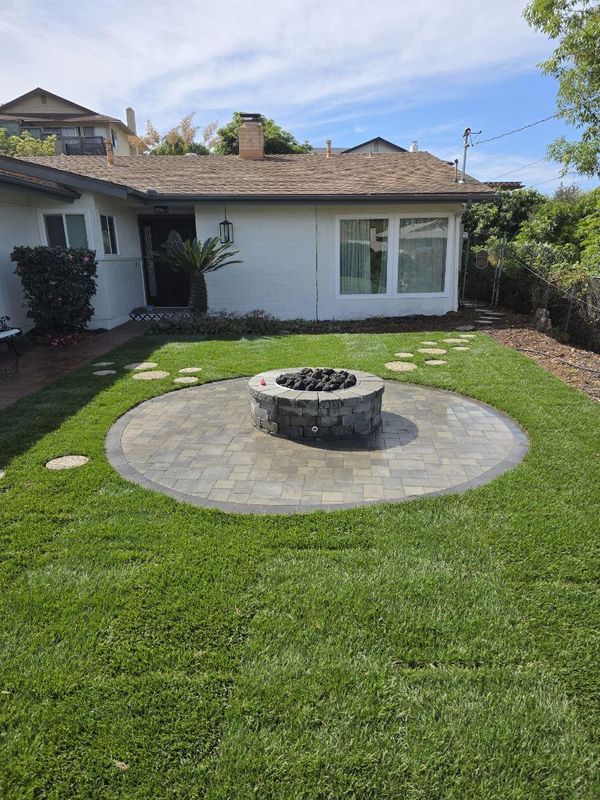 Transforming Outdoor Living: Elegant Fire Pit Installation in La Mesa, CA