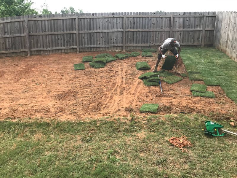 Sod installation