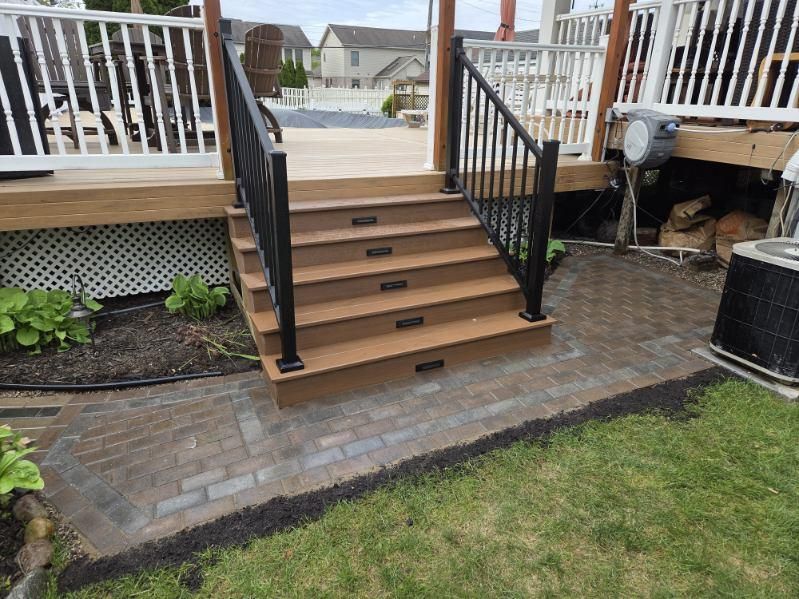 Paver Porch & Step Installation