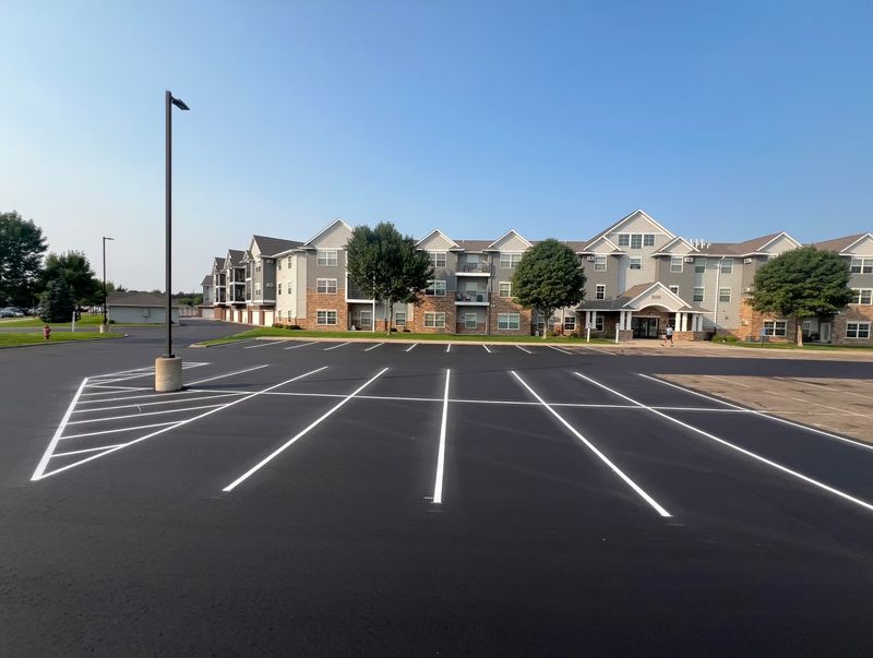 New Parking Lot Striping