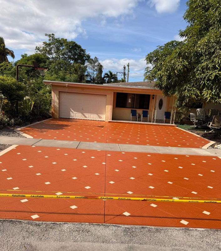 Stamped Concrete Installation