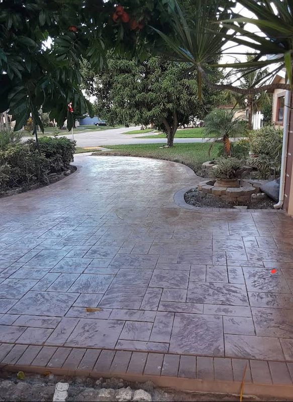 Stamped Concrete Installation