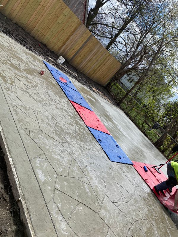 Stamped Concrete Installation