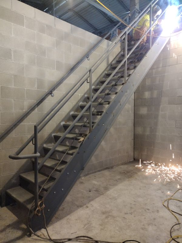 Structural Stair and Rail Erecting