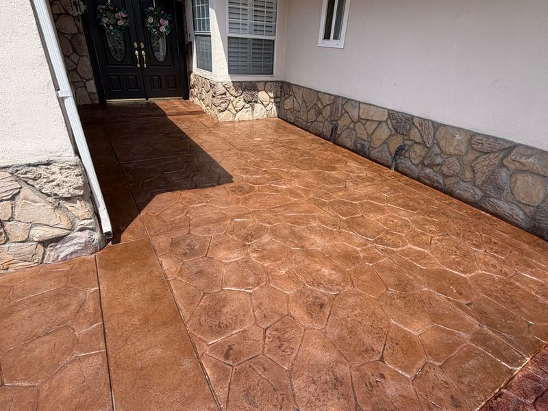 Stamped Concrete Installation