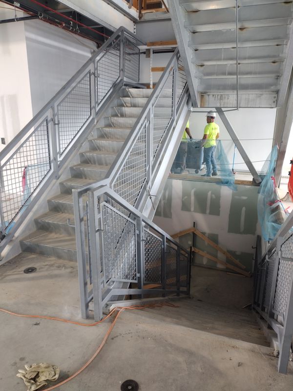 Structural Stair and Rail Erecting