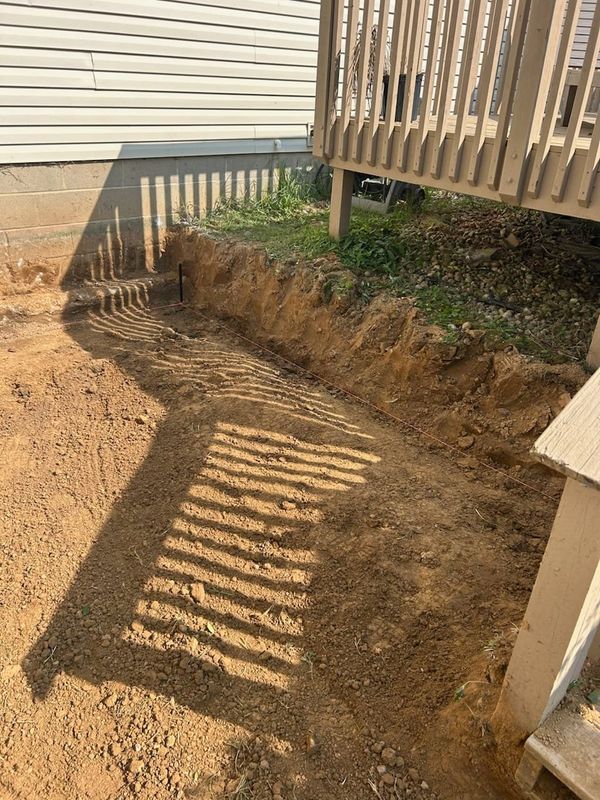 Concrete pad and Grill Hut