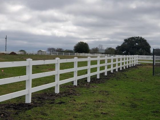 White Vinyl Fence