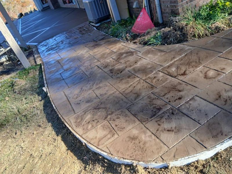 Stamped Concrete Installation