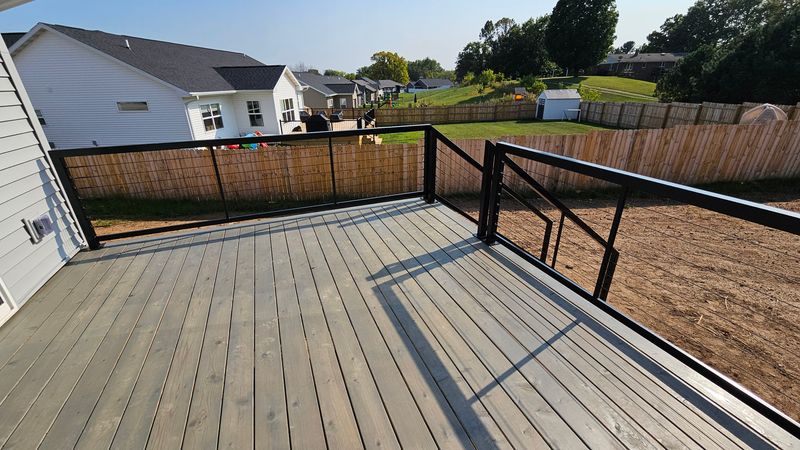 Custom Rails/Cedar deck