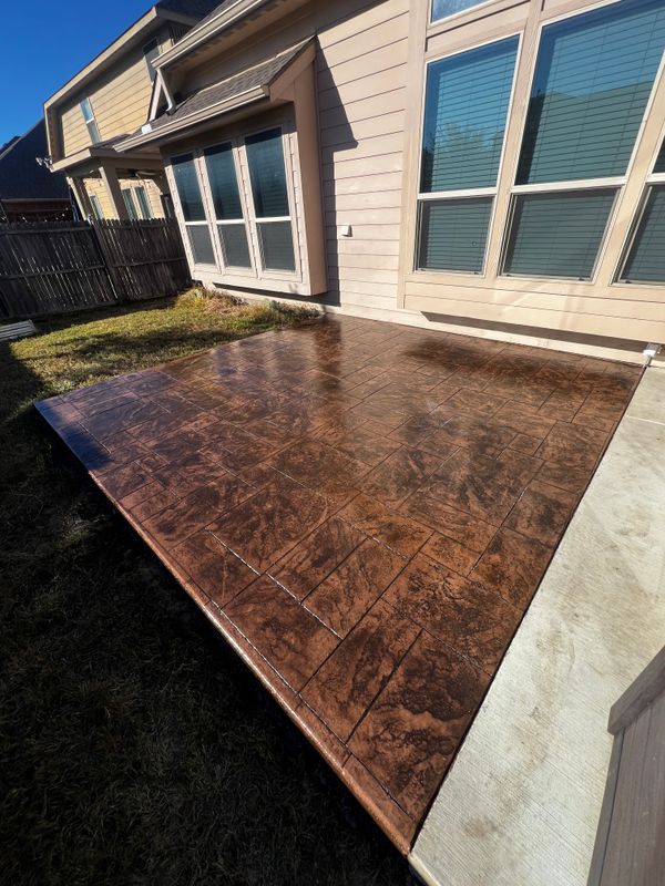 Stamped Concrete Installation