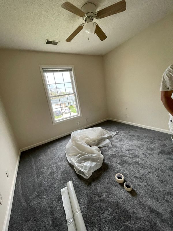 Pop corn roof removal and general interior painting Clarksville TN