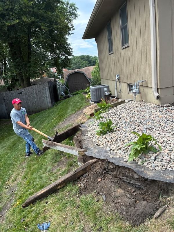 Retaining Wall Installation