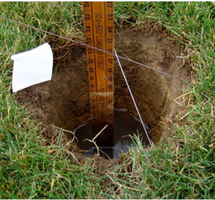 Soil testing (perc tests)