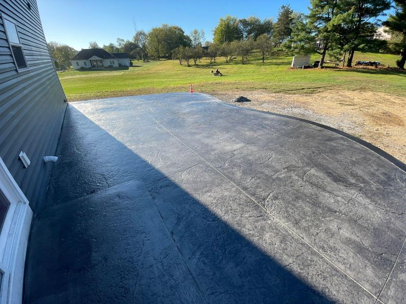 Stamped Concrete Installation