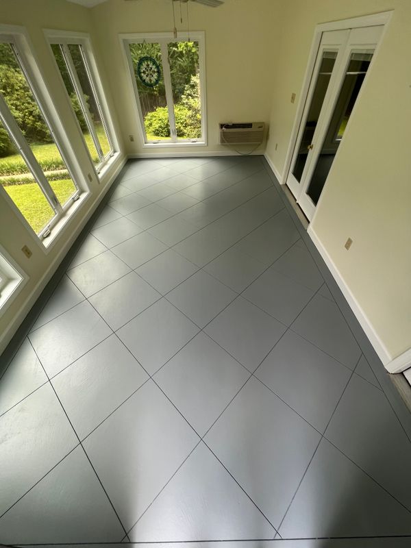 Painting concrete floors 