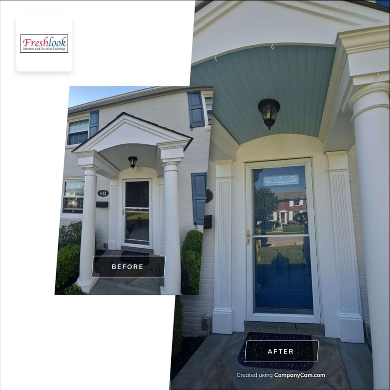 Exterior Shutter & Front Door Painting in Springfield, PA
