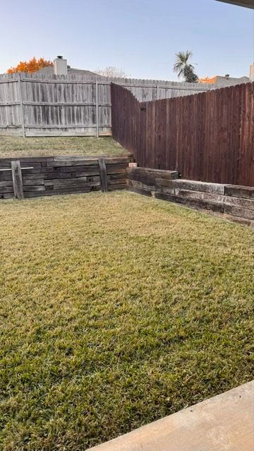 Remove old railroad ties replace with new sandstone