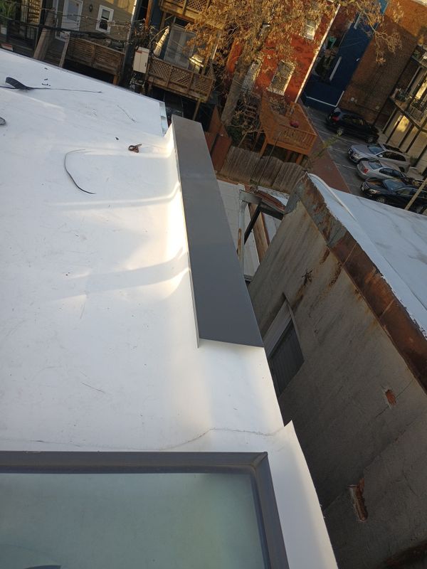 TPO Flat roof installation 