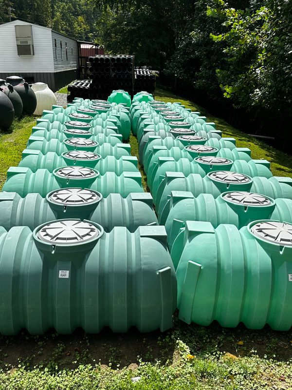 Sale of septic and drain field products.