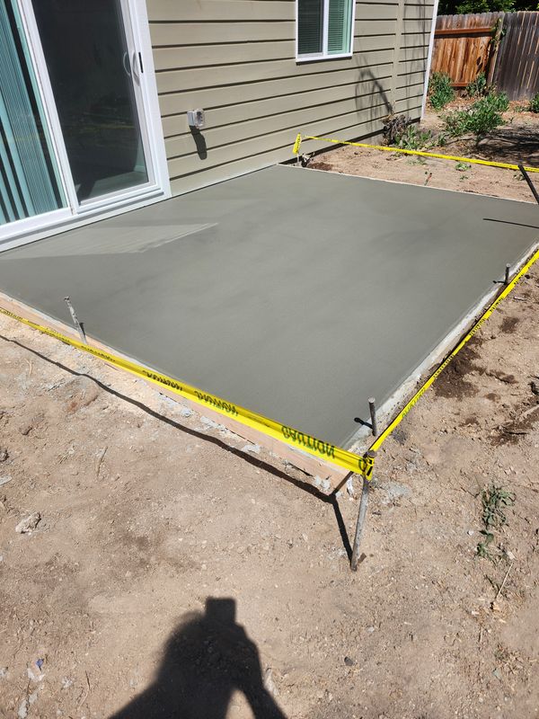 Patio installation
