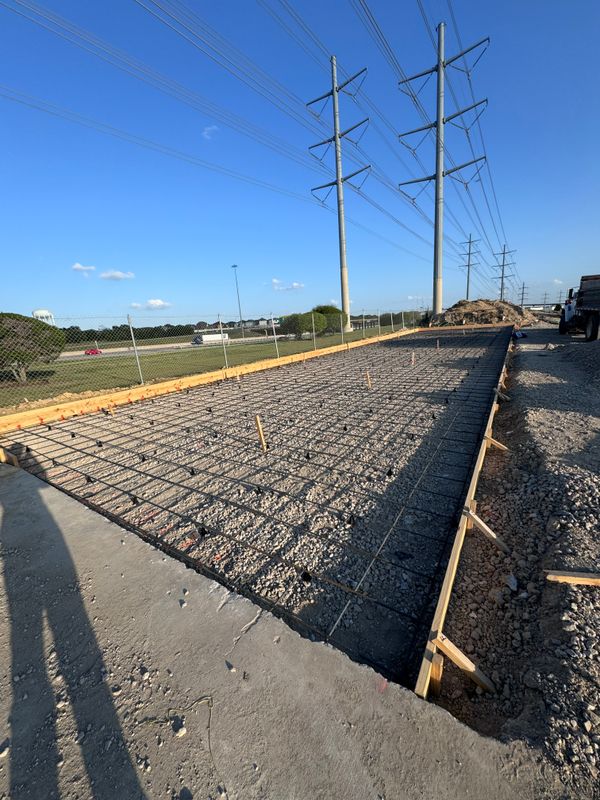 Flat work concrete