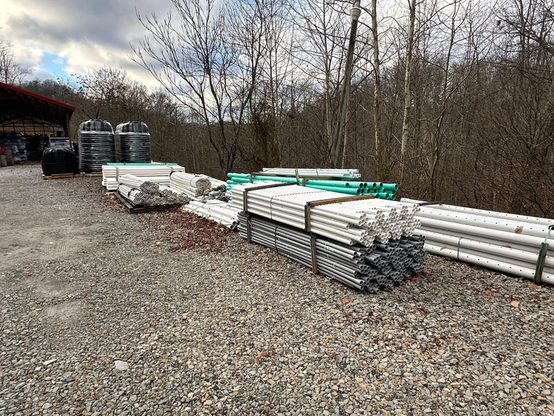 Sale of septic and drain field products.