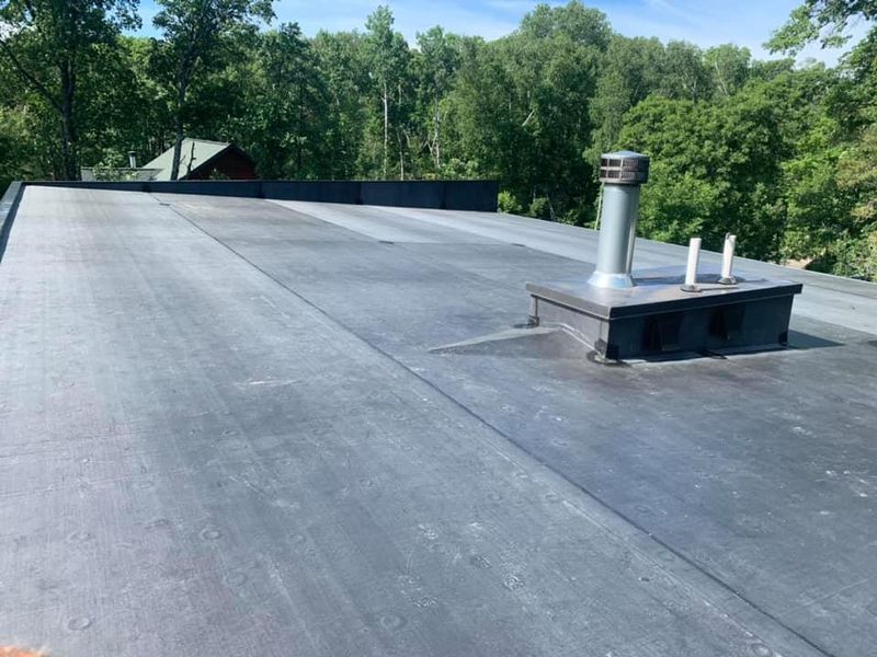 Low Slope rubber Roofing Installation