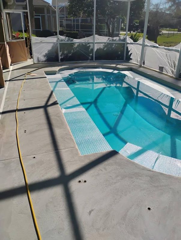 Pool Deck Painting.