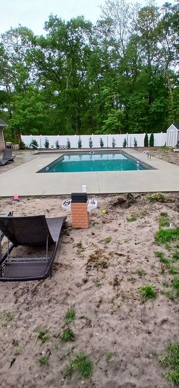 Elegant Concrete Pool Deck and Patio Installation in Bayville, NJ