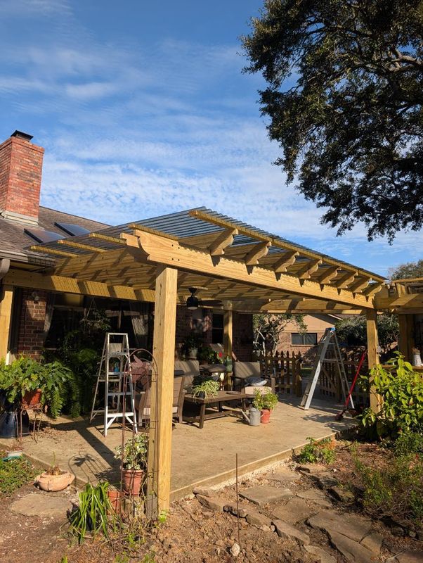 Elevate Your Outdoor Living: Stunning Pergola and Deck Installation by Texas Fence & Outdoors