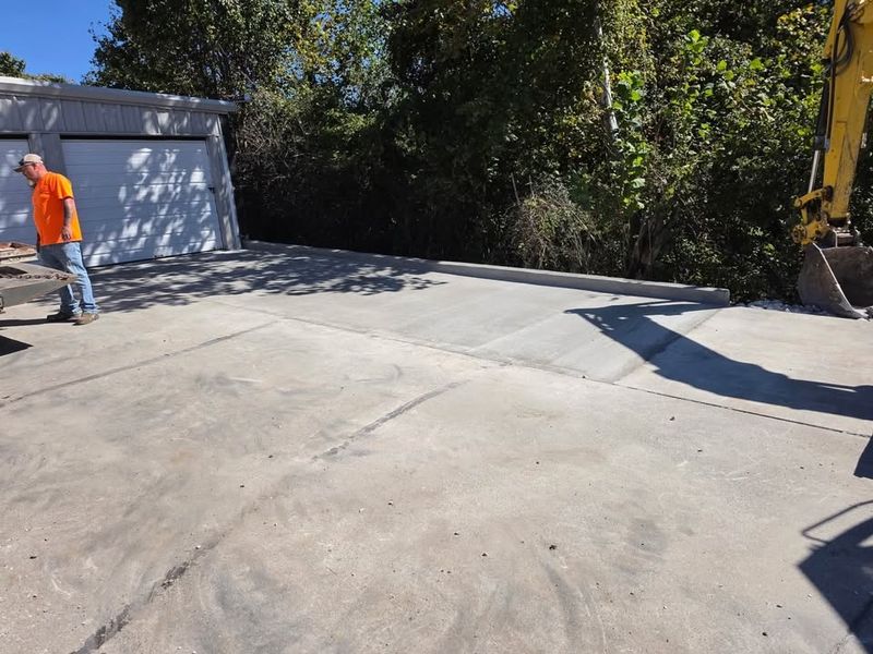 Loading dock slab at a commercial building