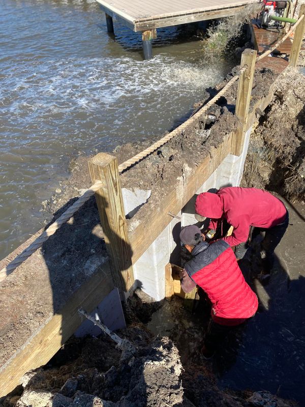 Seawall and Bulkhead Installation