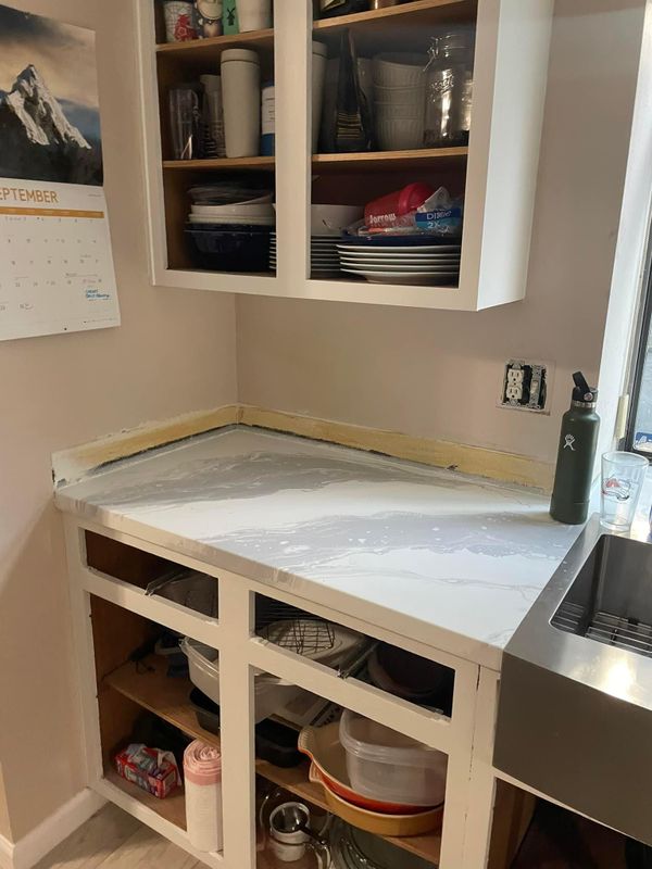Backsplash Install 