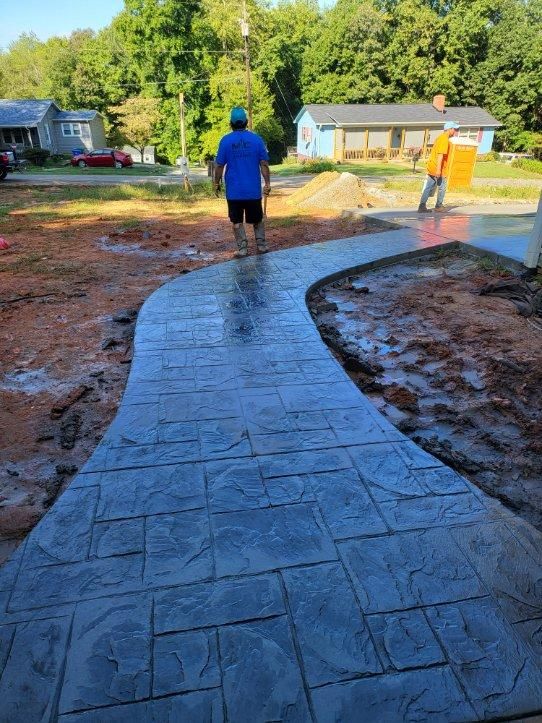 Stamped Concrete Installation