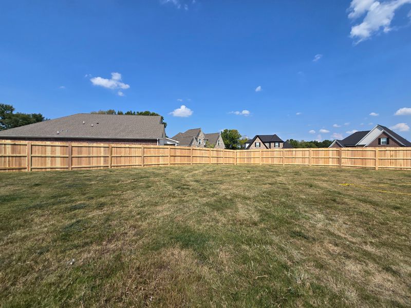 Cedar Privacy Fence Installation