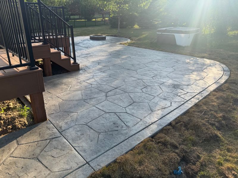 Stamped Concrete Installation