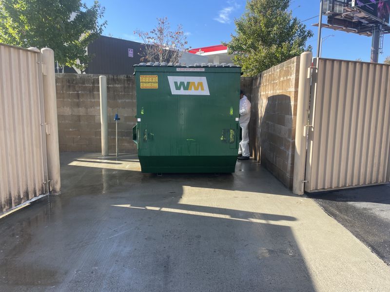 Eco-Safe Dumpster pad Cleaning