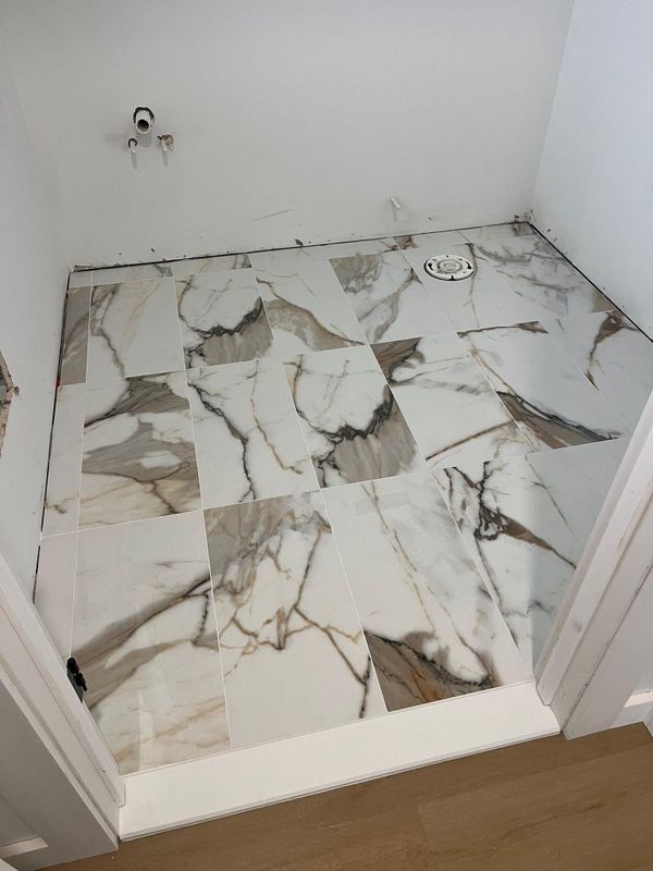 Tile installation