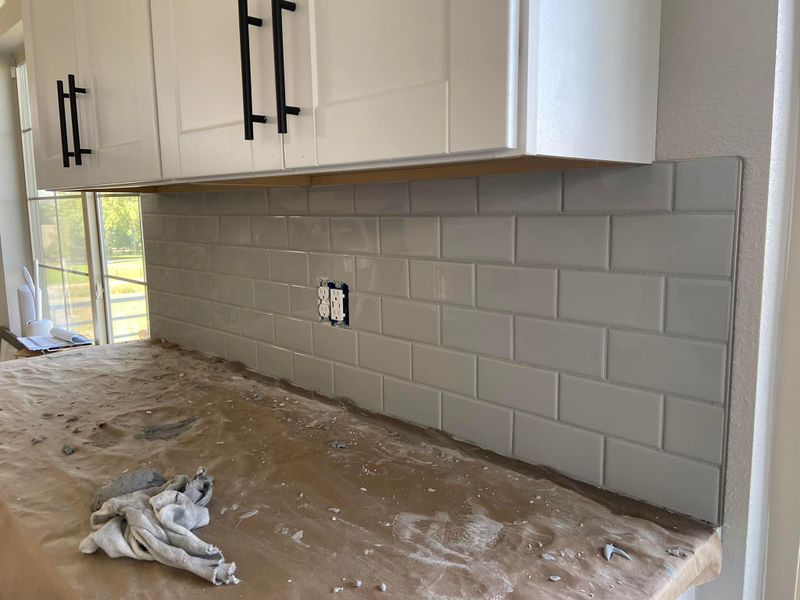 Backsplash Install 