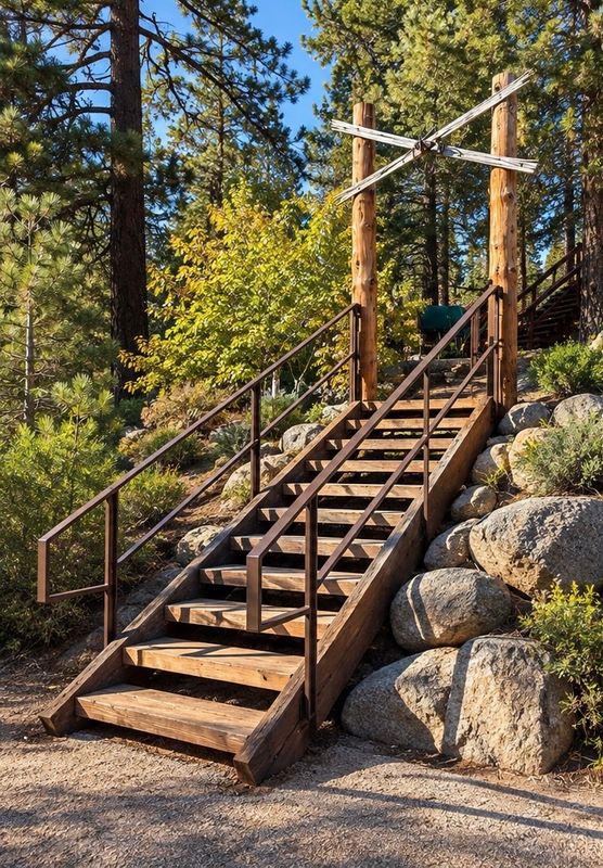 Secure and Scenic: Custom Metal Railings for Mountain Retreat