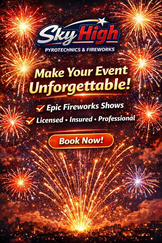 Fireworks display company, South Carolina