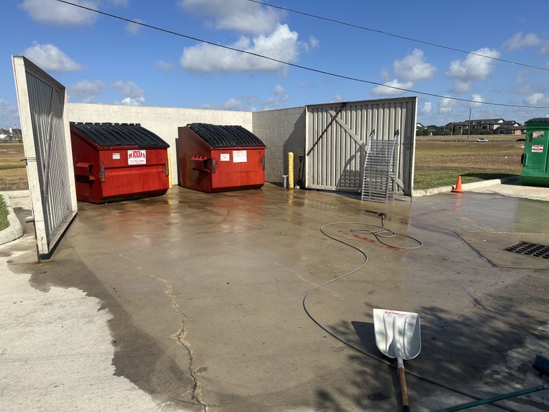 Dumpster Pad Cleaning