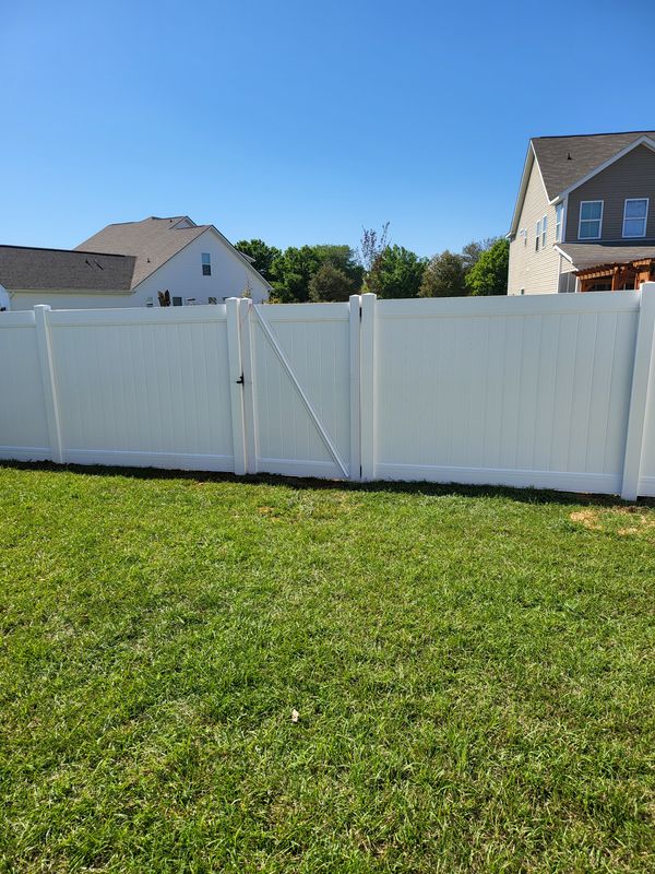 White Vinyl Fences