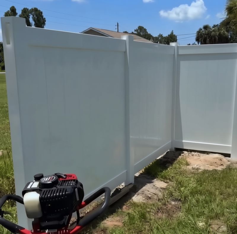 Residential Vinyl Fence Installation & Backyard Privacy Enclosure in North Port, FL