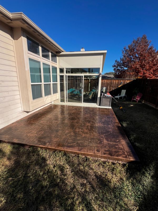 Stamped Concrete Installation