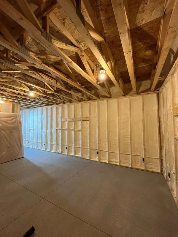 New Home Construction Spray Foam Insulation