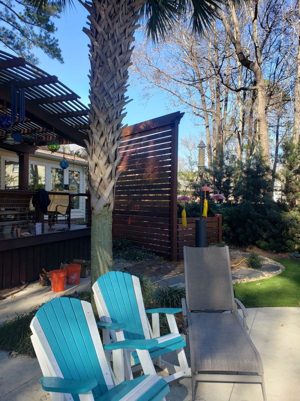 Ipe deck and trellis 